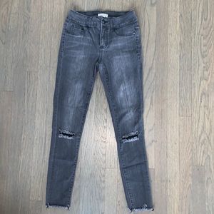 PacSun Blue Asphalt Ankle Legging Jean(Stretchy) Gray-Distressed Sz: S